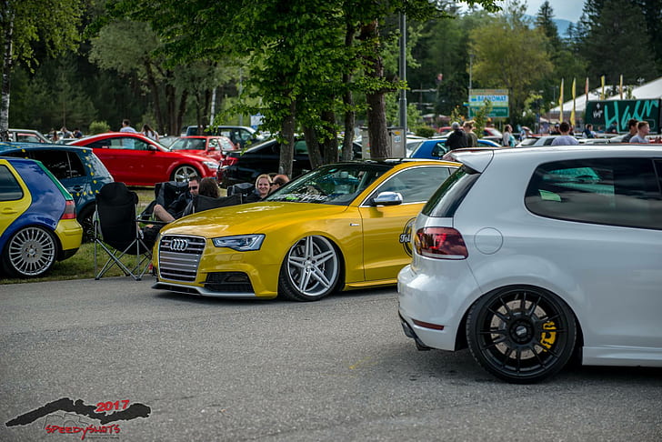Audi, car, Tuning, volkswagen, VW Golf MK1, HD wallpaper