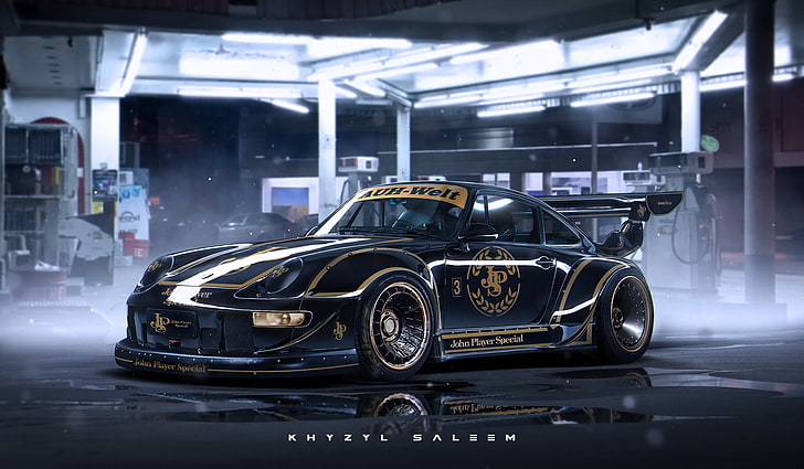 Khyzyl Saleem, car, Porsche 911 RWB, mode of transportation, HD wallpaper