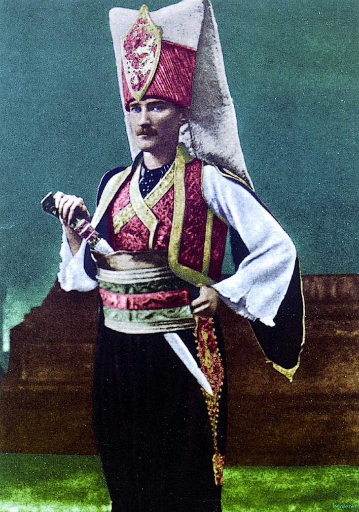 man standing painting, Turkish, Mustafa Kemal Atatürk, clothing