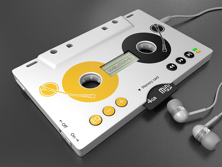 music cassette blender mp3 3d render 3d 1280x960  Entertainment Music HD Art