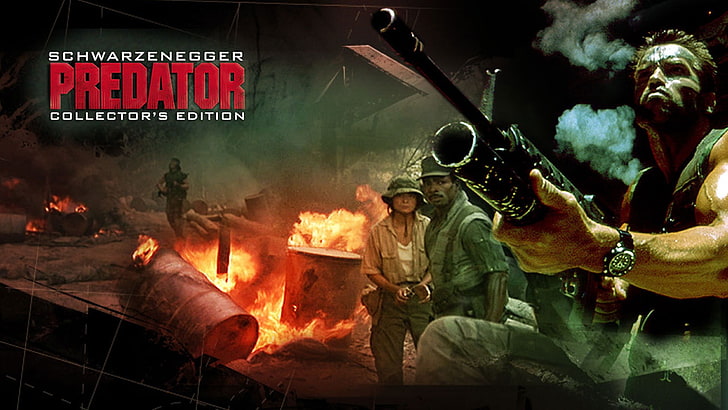 Predator (movie), movies, Arnold Schwarzenegger, group of people, HD wallpaper