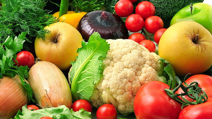 diet, tomato, food, fresh, vegetables, healthy, fruit, vegetarian, HD wallpaper