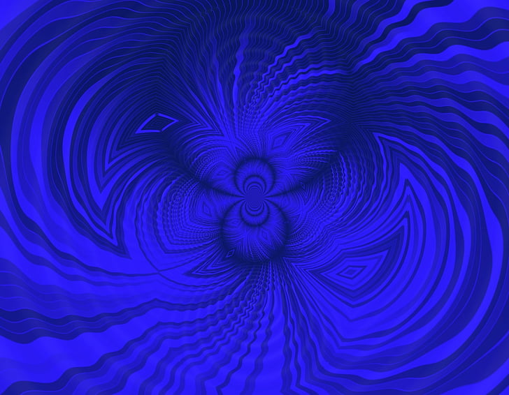Abstract, Blue, Psychedelic