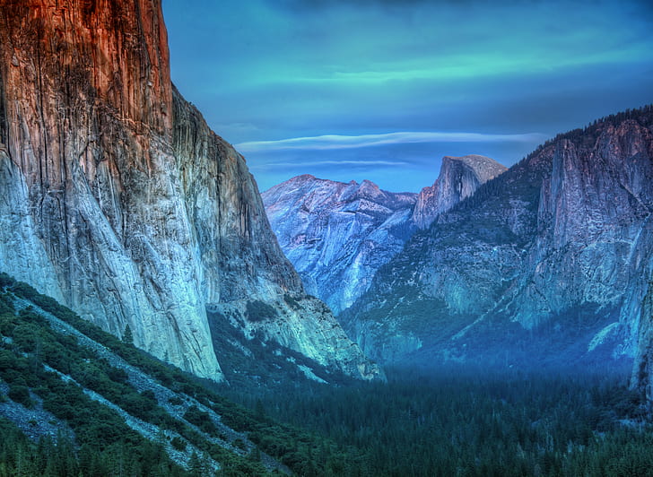 brown mountain illustration, yosemite, yosemite, Yosemite  california, HD wallpaper