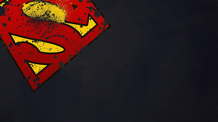 superman, logo, digital art, 1920x1080, 4k pics, HD wallpaper