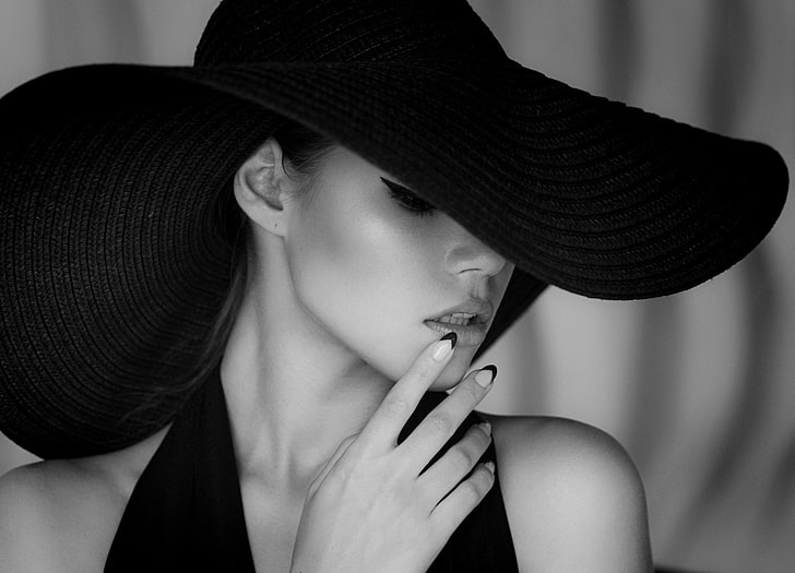 Dmitry Levykin, 500px, model, women, fashion photography, hat, HD wallpaper