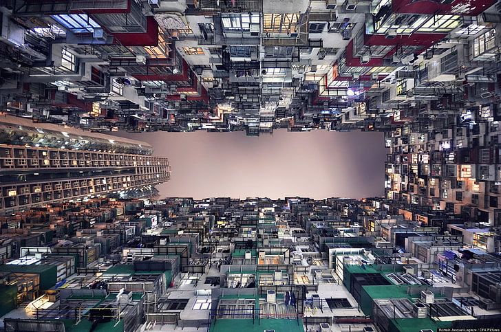 high rise buildings, architecture, cityscape, Hong Kong, skyscraper, HD wallpaper