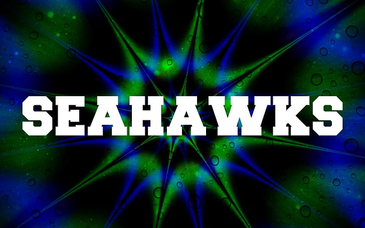 Seattle Seahawks, American football, blue, green, communication, HD wallpaper
