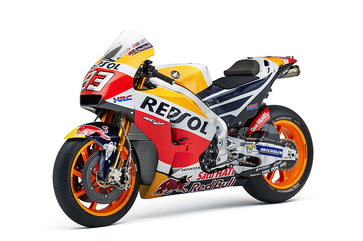4K, MotoGP bike, 8K, Honda RC213V, Race bike, Repsol Honda Team, HD wallpaper