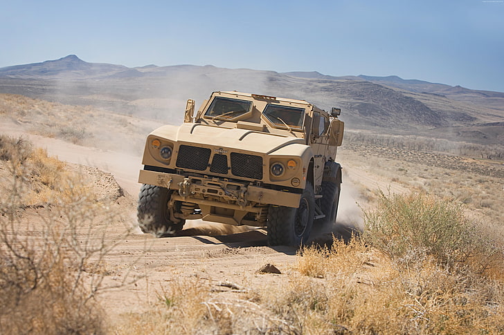 field, Oshkosh, M-ATV, MRAP, desert, TerraMax, infantry mobility vehicle, HD wallpaper