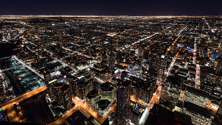 aerial photography, metropolitan area, cityscape, urban area, HD wallpaper