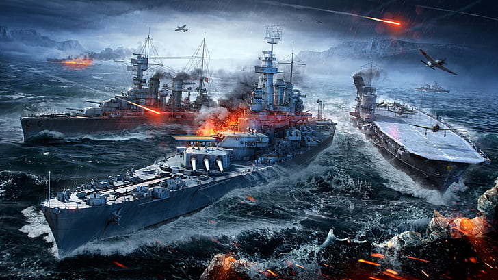 world of warships 4k new pic, HD wallpaper