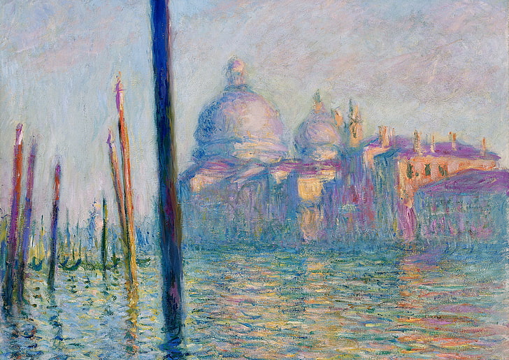 picture, the urban landscape, Claude Monet, The Grand Canal in Venice, HD wallpaper