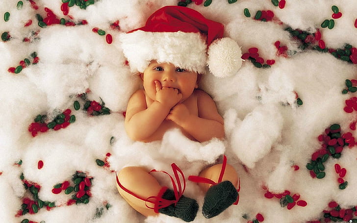 Just In Time For Christmas Baby, abstract, beautiful, digital, HD wallpaper