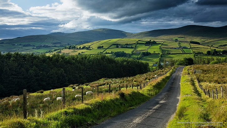 Glenelly Valley, County Tyrone, Northern Ireland, Europe, HD wallpaper