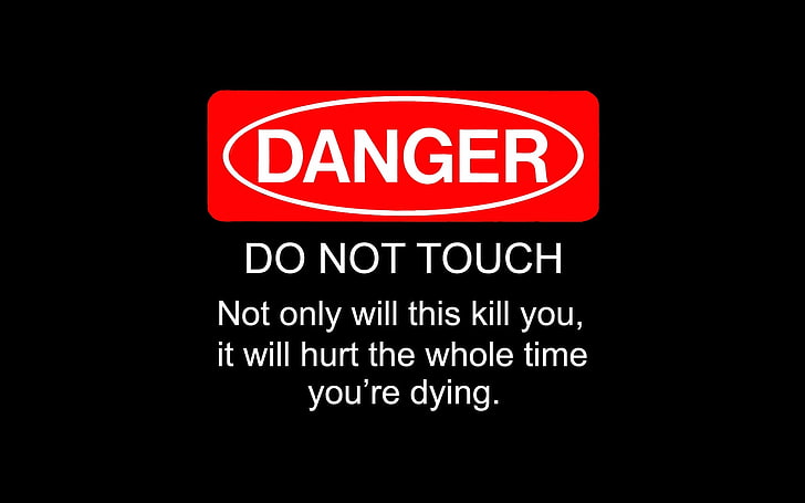 danger sign Danger Abstract Other HD Art, warning, HD wallpaper