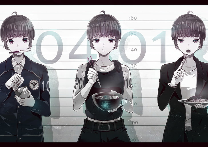 anime girls, Psycho-Pass, Tsunemori Akane, disguise, front view