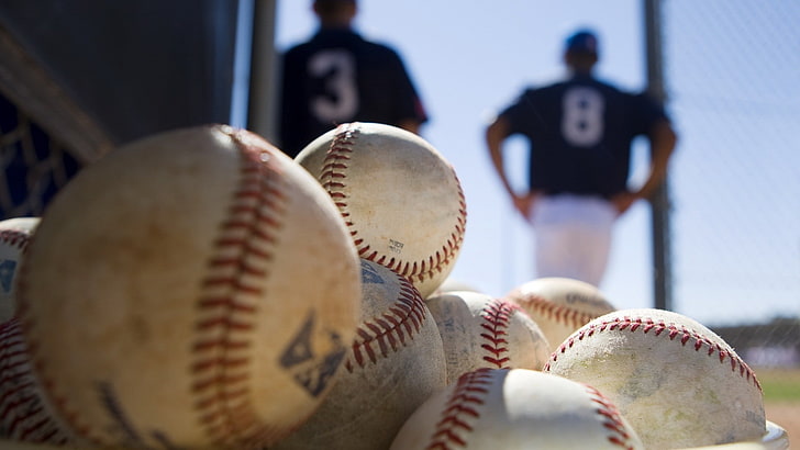 baseball, baseball - sport, baseball - ball, baseball glove, HD wallpaper