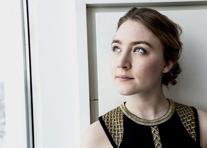 the film, portrait, actress, photoshoot, Saoirse Ronan, The The Grand Budapest Hotel, HD wallpaper