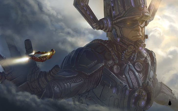 galactus, avengers 4, superheroes, iron man, concept art, artist, HD wallpaper