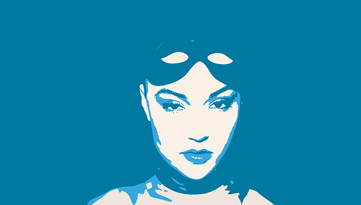 Sasha Grey, blue, HD wallpaper