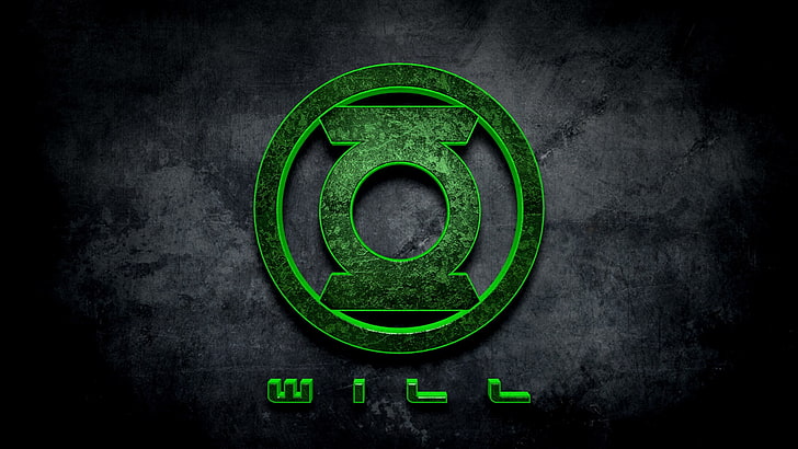 green and black car steering wheel cover, Green Lantern, DC Comics