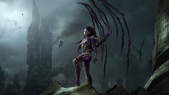 Zerg, Sarah Kerrigan, StarCraft II : Heart Of The Swarm, Queen of Blades HD wallpaper