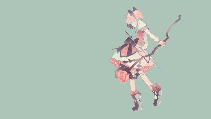 4526872 bow and arrow anime girls original characters white hair  Rare  Gallery HD Wallpapers