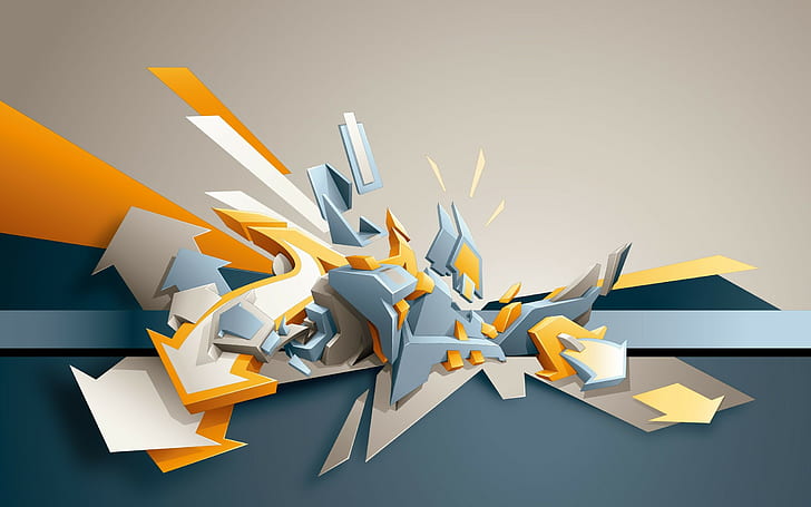 HD wallpaper: 3D Graffiti | Wallpaper Flare