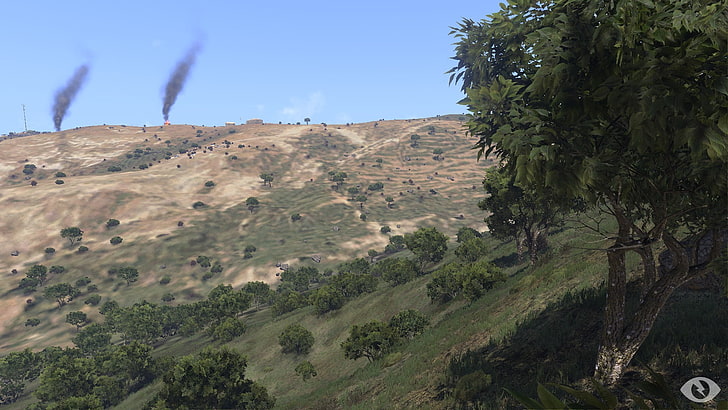 Arma 3, plant, tree, sky, beauty in nature, mountain, environment, HD wallpaper