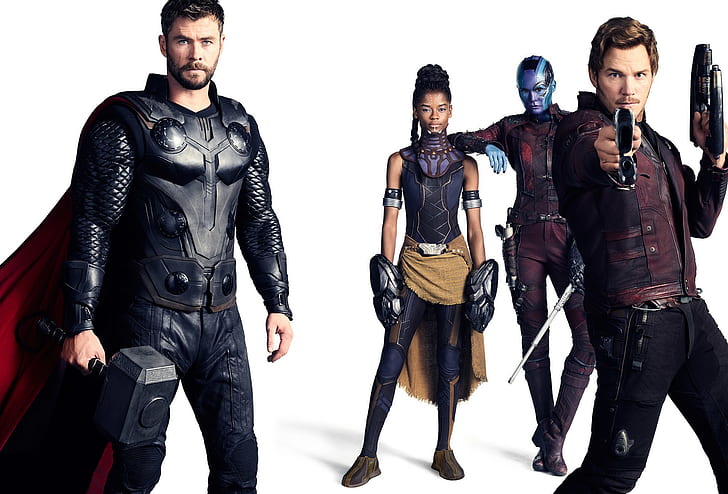 Movie, Avengers: Infinity War, Chris Hemsworth, Chris Pratt, HD wallpaper