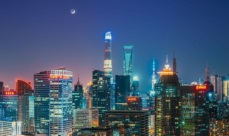 Oriental Pearl Tower, Shanghai Tower, Shanghai World Financial Center, HD wallpaper