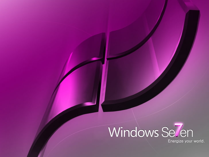 Windows 7 Pink Energize Your World, Windows 7 wallpaper, Computers