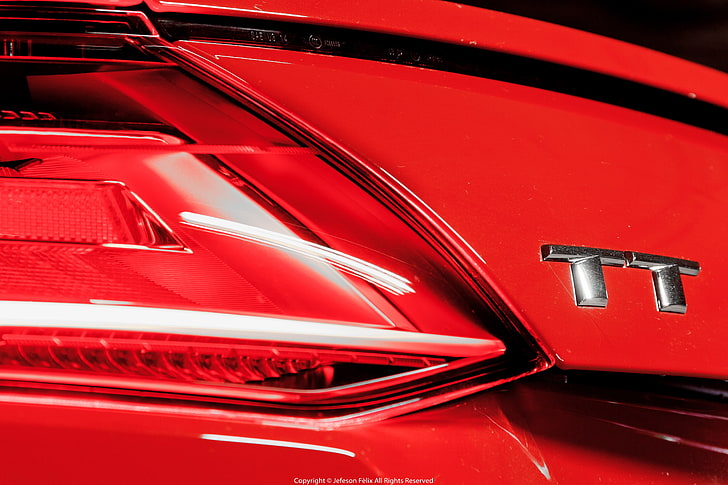 Audi TT, car, red, mode of transportation, motor vehicle, land vehicle, HD wallpaper