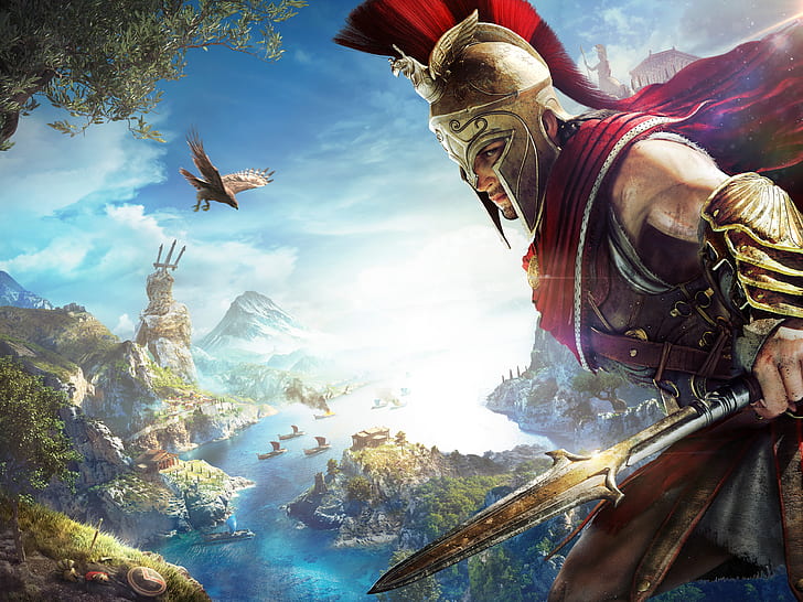 Assassin's Creed Odyssey, Fantasy Men, video games, Assassin's Creed: Odyssey, HD wallpaper