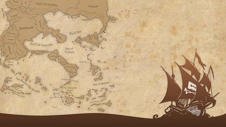 pirates, ship, sea, map, website, humor, no people, art and craft, HD wallpaper
