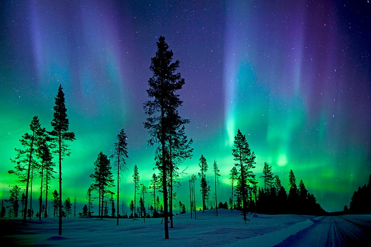 Northern Lights, Abisko National Park, Aurora Borealis, HD, HD wallpaper