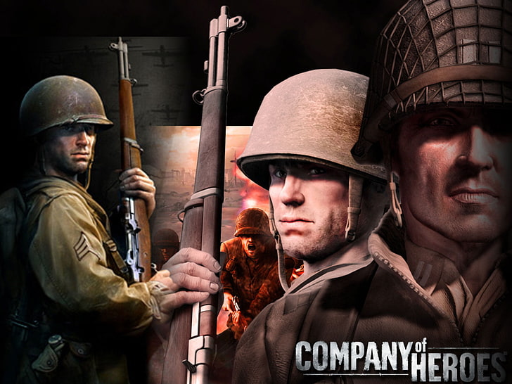 Company Of Heroes Soldiers, Company of Heroes digital wallpaper, HD wallpaper