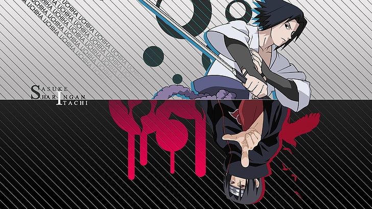 uchiha sasuke naruto shippuden akatsuki uchiha itachi sharingan 1600x900  Anime Naruto HD Art, HD wallpaper