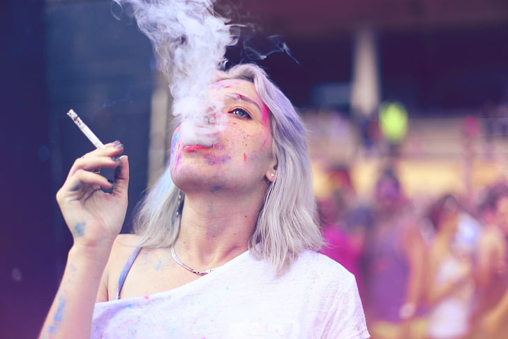 smoking, cigarettes, Holi, holi festival, smoking - activity