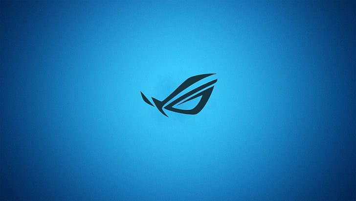 blue minimalistic asus gradient logos republic of gamers 2560x1440  Technology Asus HD Art