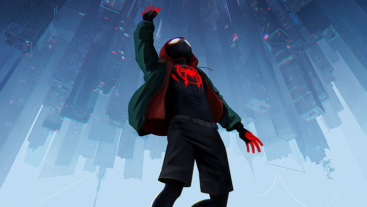 Hd Wallpaper Spiderman Into The Spider Verse 18 Movies Animated Movies Wallpaper Flare