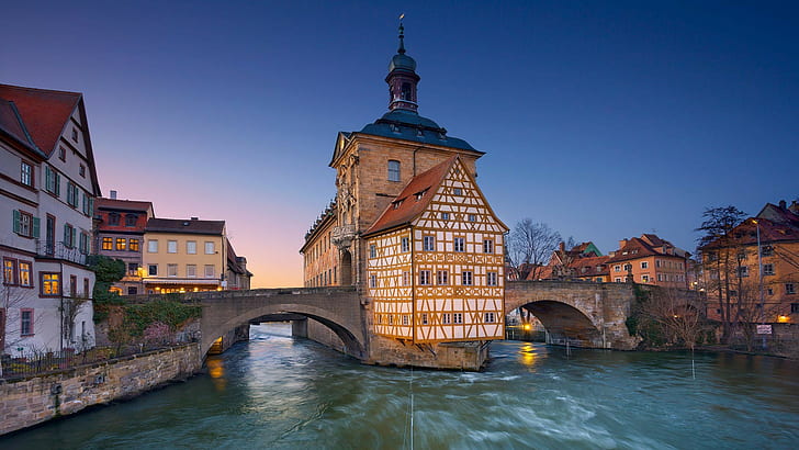 Bamberg, 2017 (Year), Germany, Bavaria, photography, Bing, HD wallpaper