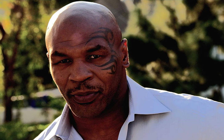 Mike Tyson Close-Up, mike tyson, tattoo, celeb