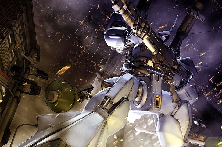 anime, Mobile Suit Gundam, machinery, metal, no people, technology, HD wallpaper