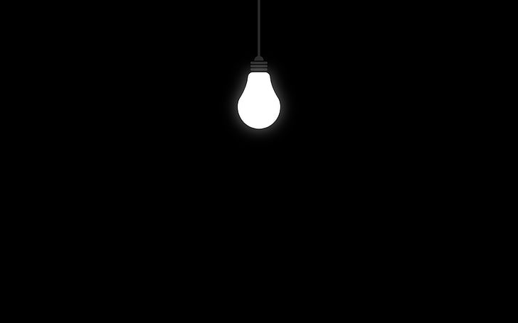 light bulb, minimalism, lighting equipment, illuminated, electricity, HD wallpaper