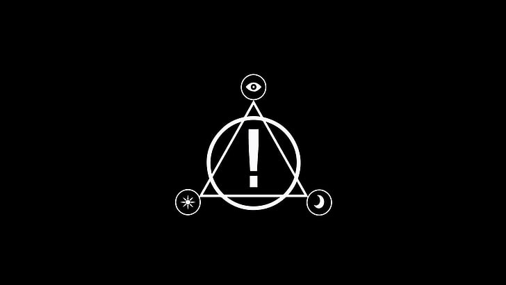 Panic at the Disco!, emo, simple, simple background, minimalism, HD wallpaper