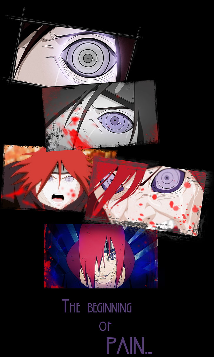 Naruto Pain digital wallpaper, anime, Naruto Shippuuden, Pein, HD wallpaper