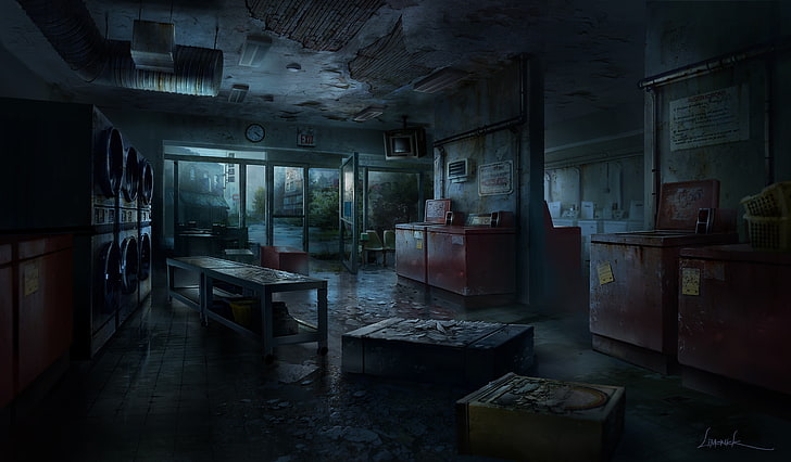 brown wooden cabinet, apocalyptic, The Last of Us, building, architecture, HD wallpaper