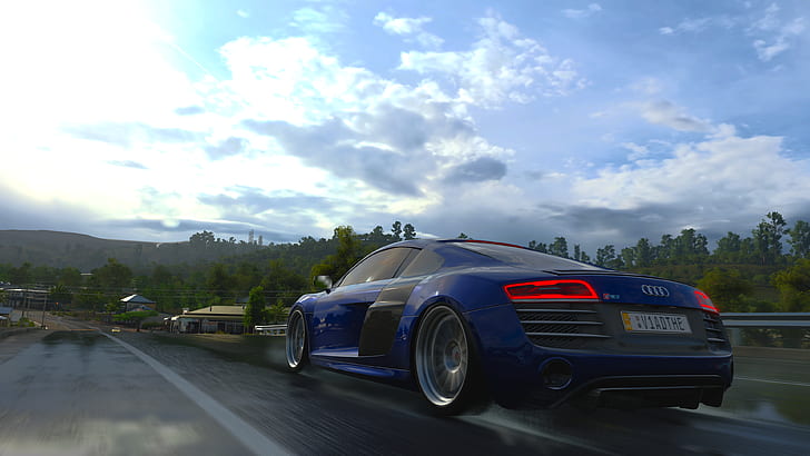 Forza Games, forza horizon 3, video games, Audi R8, Audi R8 V10